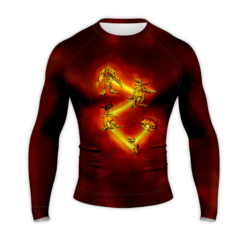 Digimon Adventure Agumon Evolving Red Anime Apparel