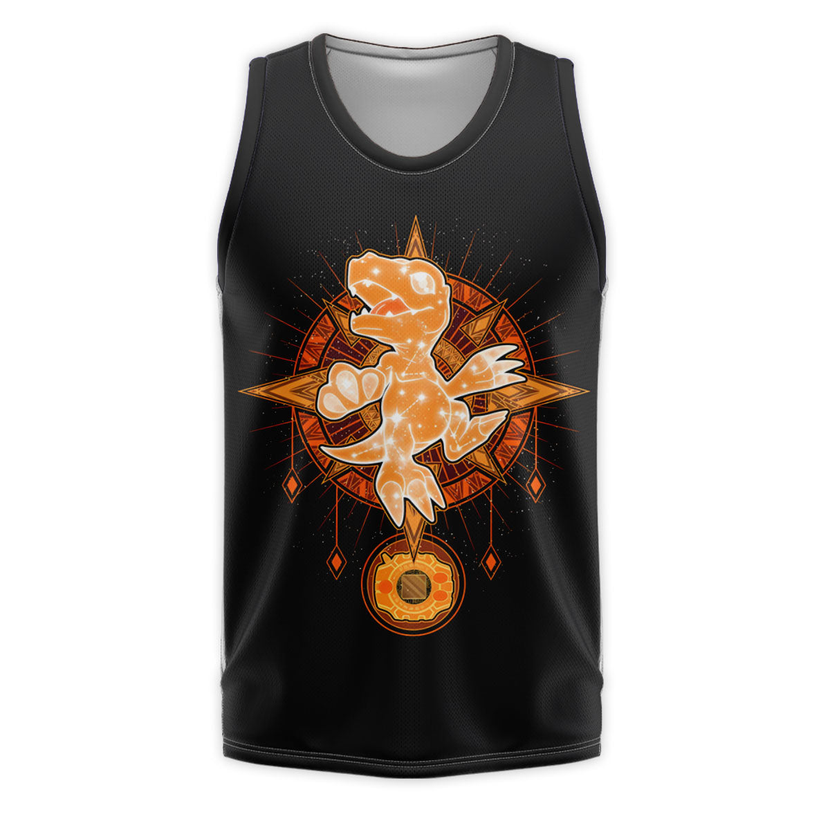 Digimon Adventure Agumon Orange With Starry Sky Pattern Anime Apparel