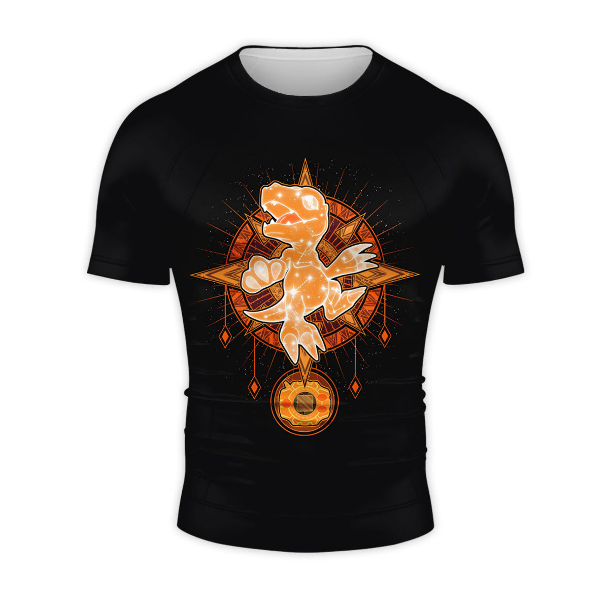 Digimon Adventure Agumon Orange With Starry Sky Pattern Anime Apparel