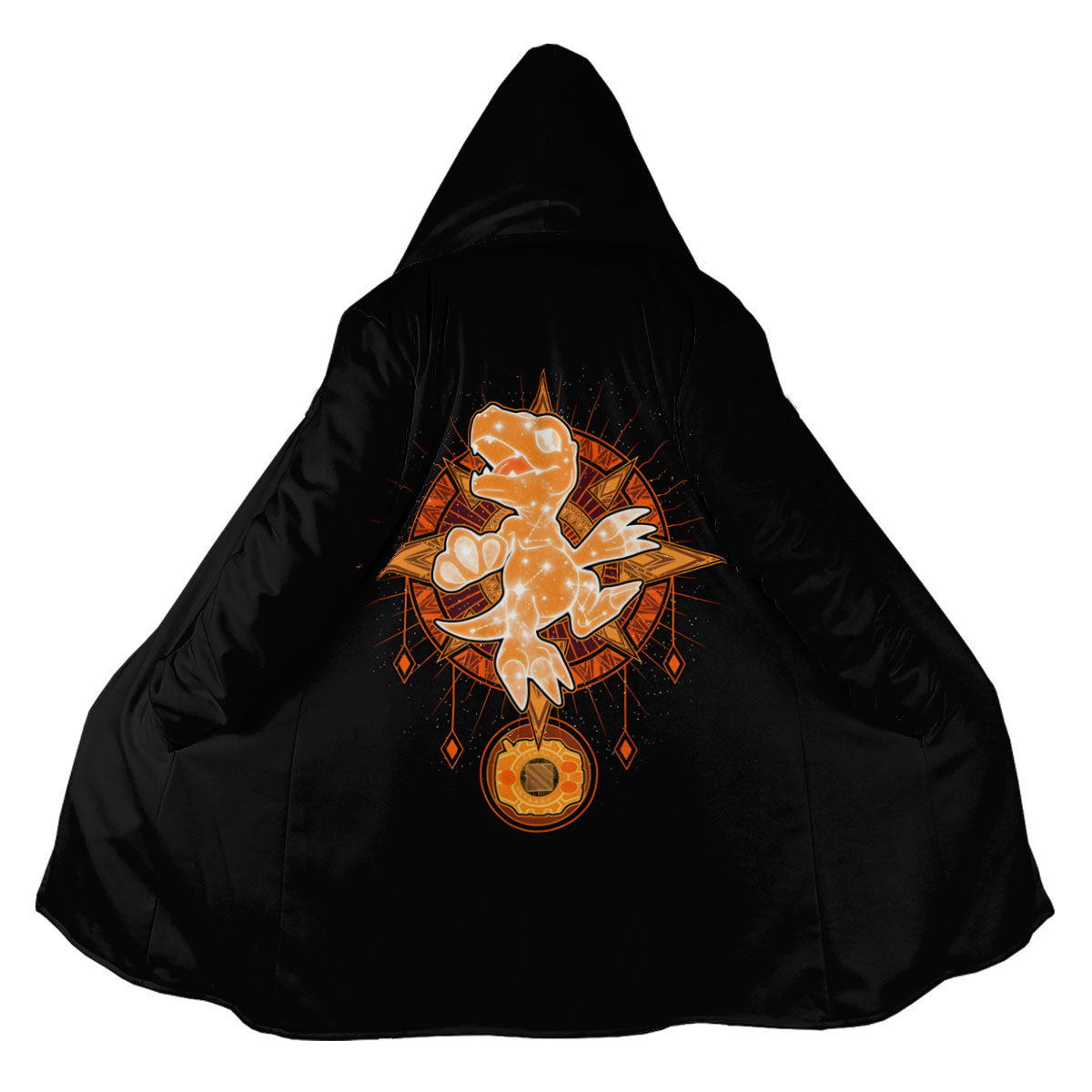 Digimon Adventure Agumon Orange With Starry Sky Pattern Anime Apparel