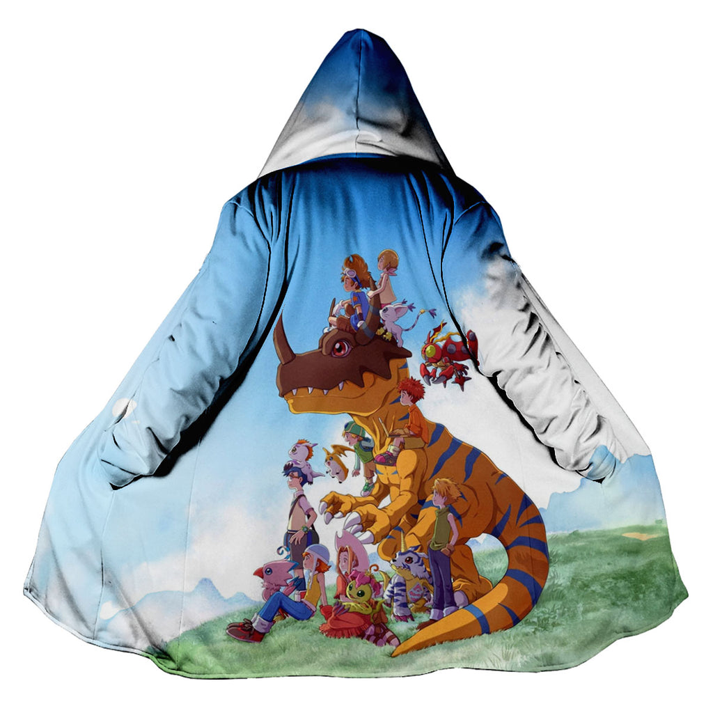 Digimon Adventure Agumon Standing In Outdoor Environment With Greenery Anime Apparel