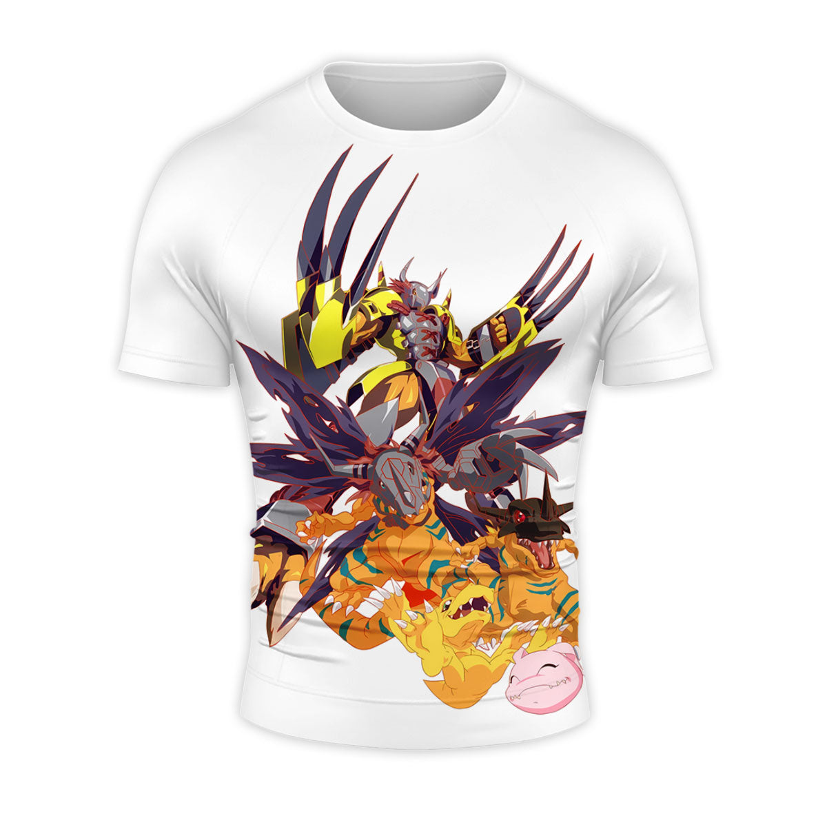 Digimon Adventure Agumon Standing In Yellow Form Anime Apparel