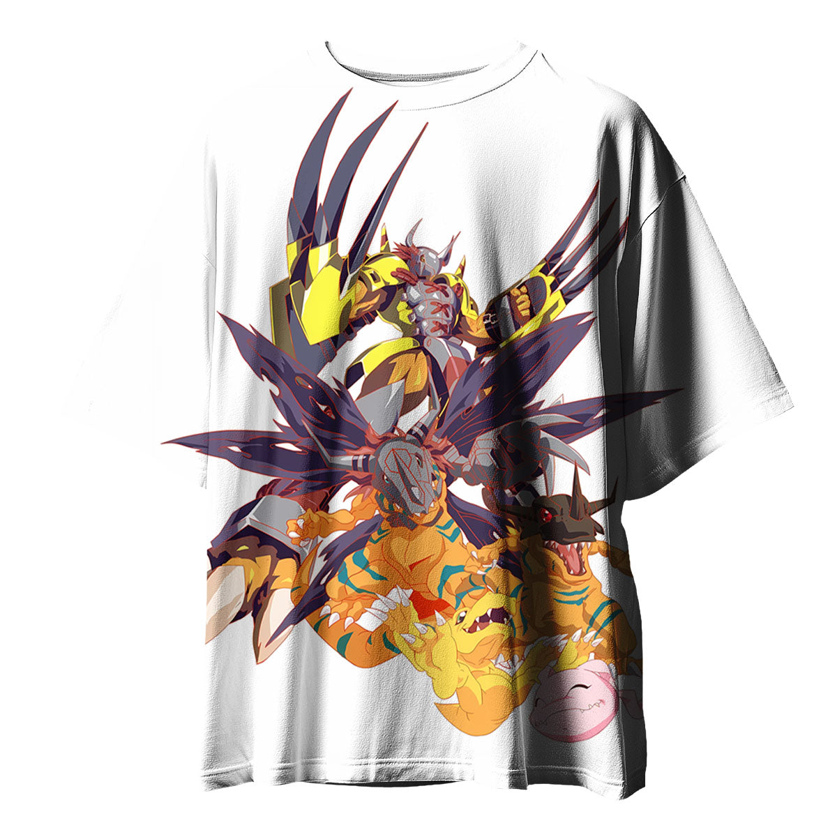Digimon Adventure Agumon Standing In Yellow Form Anime Apparel