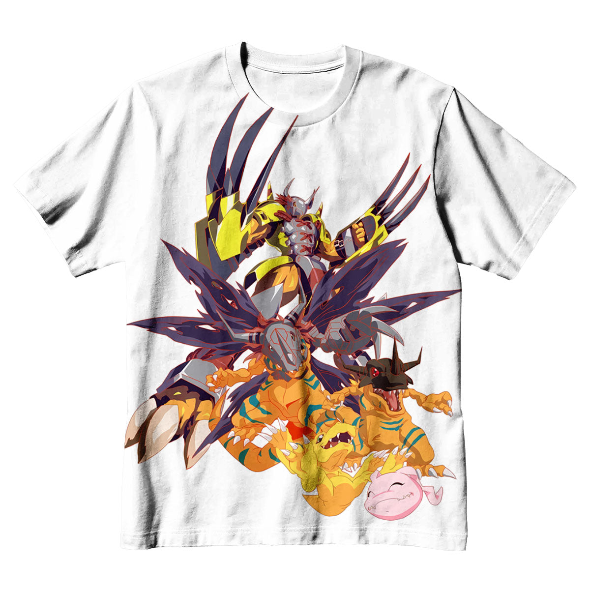 Digimon Adventure Agumon Standing In Yellow Form Anime Apparel