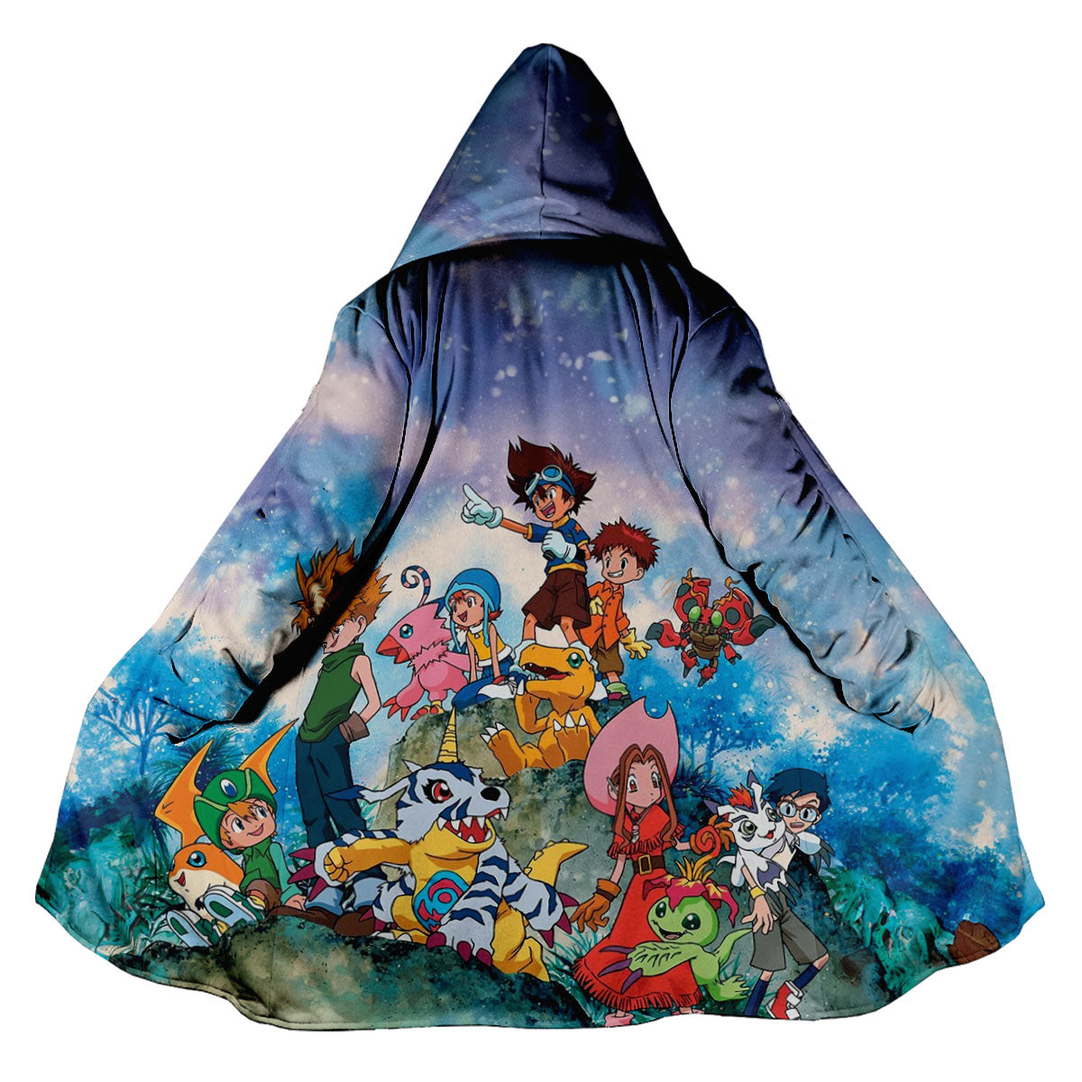 Digimon Adventure Agumon Standing On Blue Hill Anime Apparel