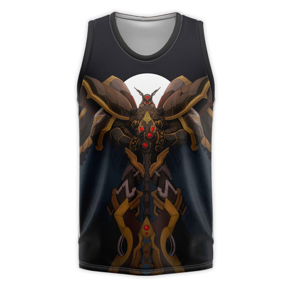 Digimon Adventure Alphamon Standing Before Dark Moon Anime Apparel
