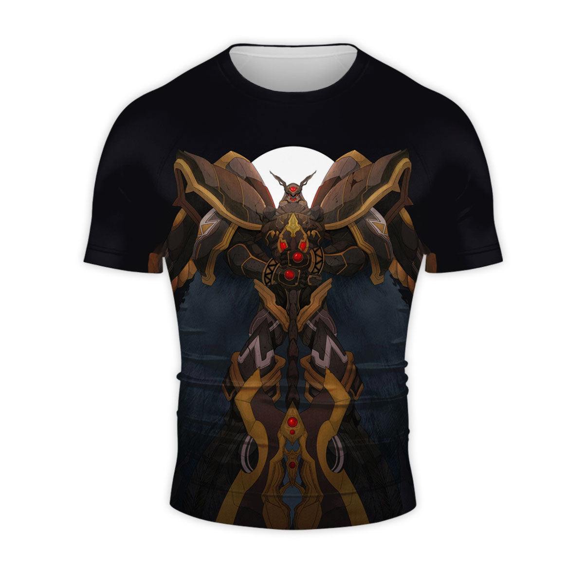 Digimon Adventure Alphamon Standing Before Dark Moon Anime Apparel