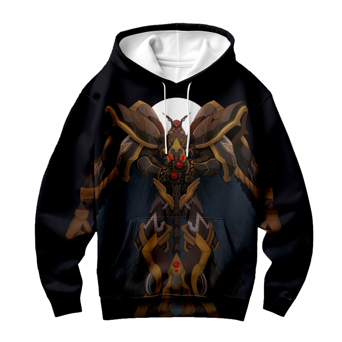 Digimon Adventure Alphamon Standing Before Dark Moon Anime Apparel