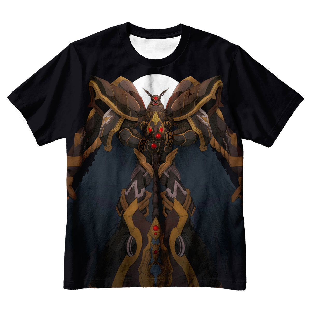 Digimon Adventure Alphamon Standing Before Dark Moon Anime Apparel