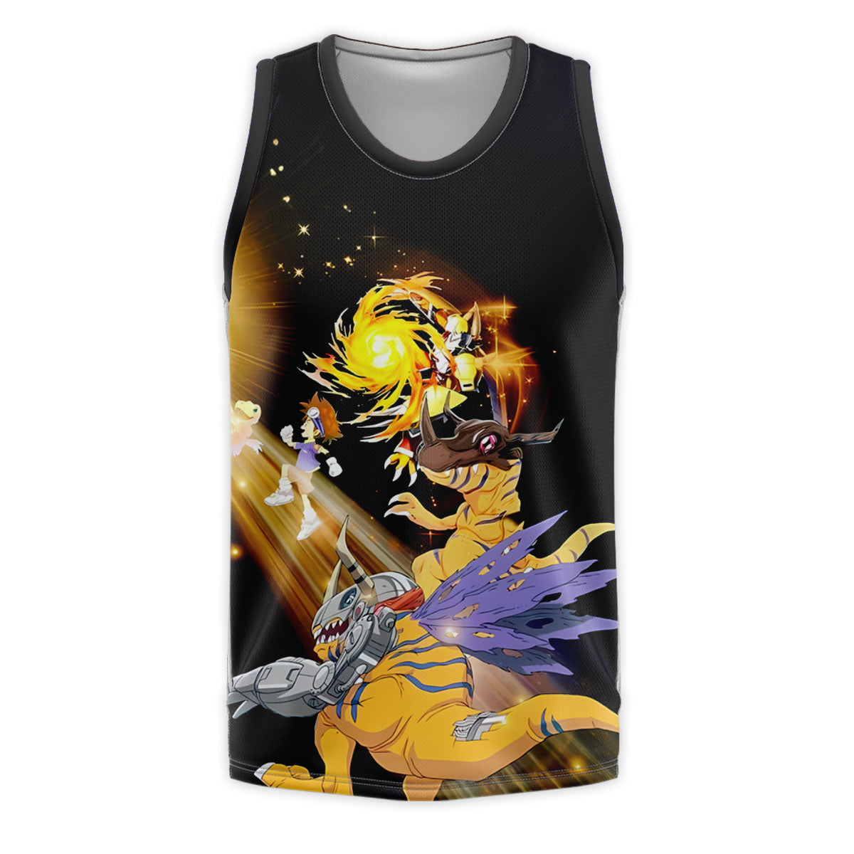Digimon Adventure Ancientbeast Of Light Courage Evolving In Battle Anime Apparel