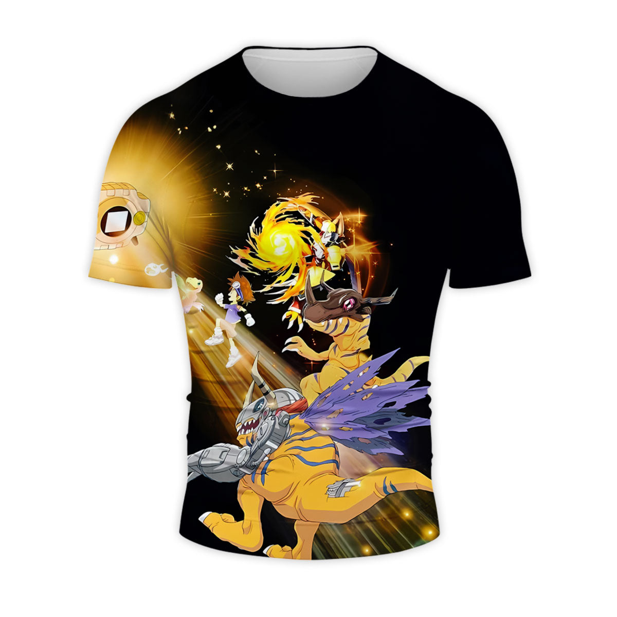 Digimon Adventure Ancientbeast Of Light Courage Evolving In Battle Anime Apparel
