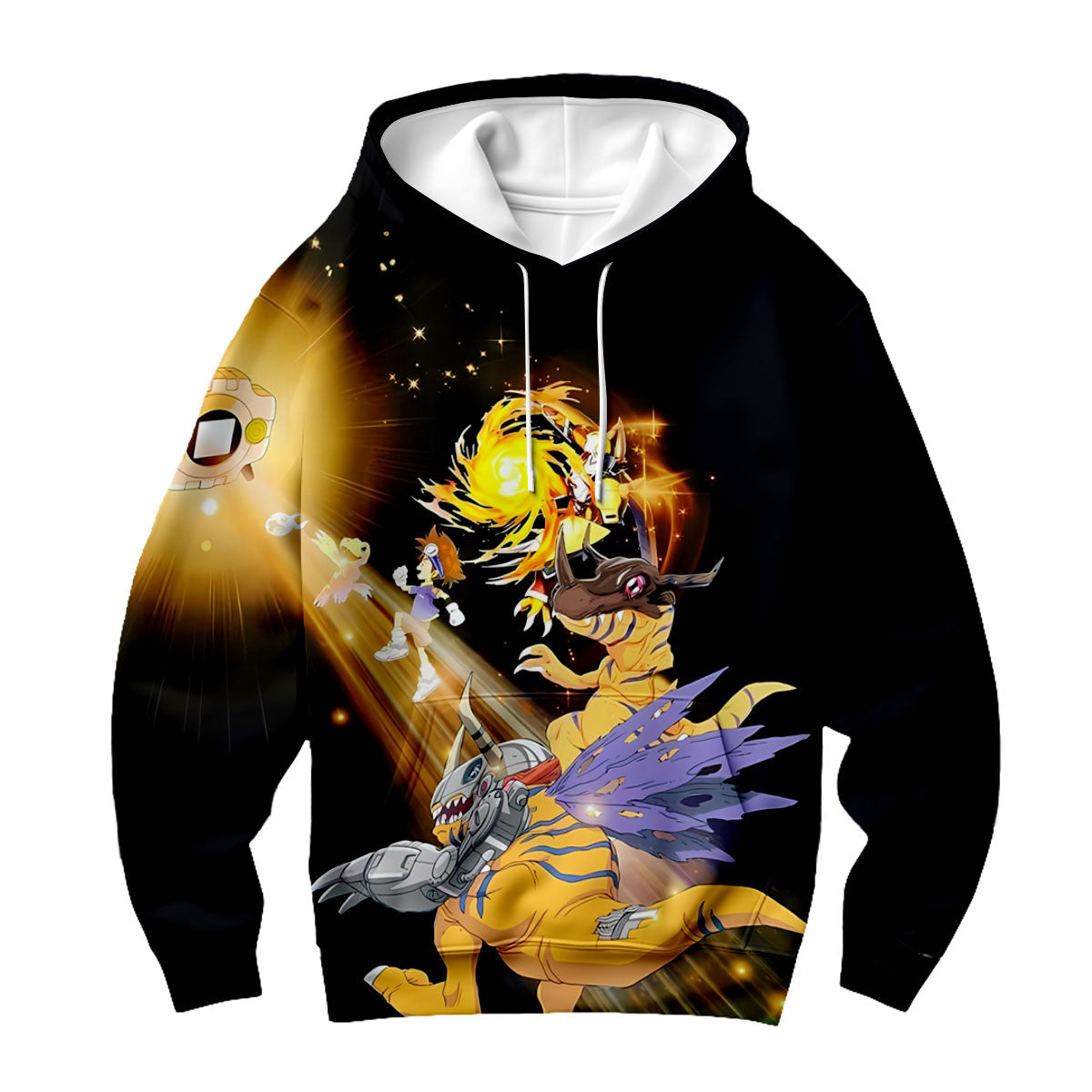 Digimon Adventure Ancientbeast Of Light Courage Evolving In Battle Anime Apparel