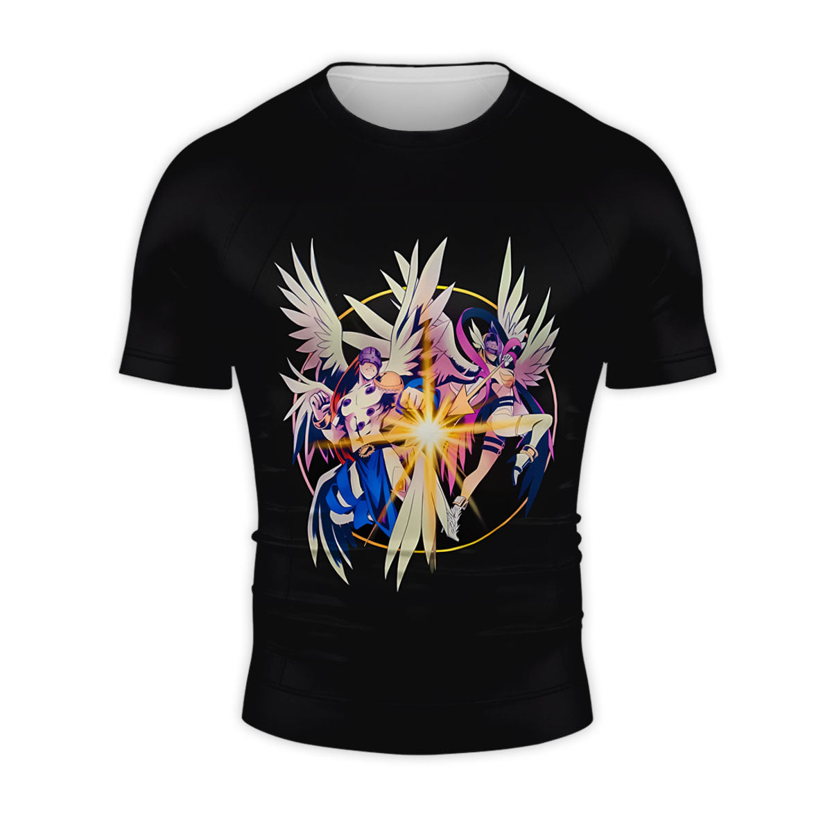Digimon Adventure Angemon And Angewomon Shining Black Burst Anime Apparel