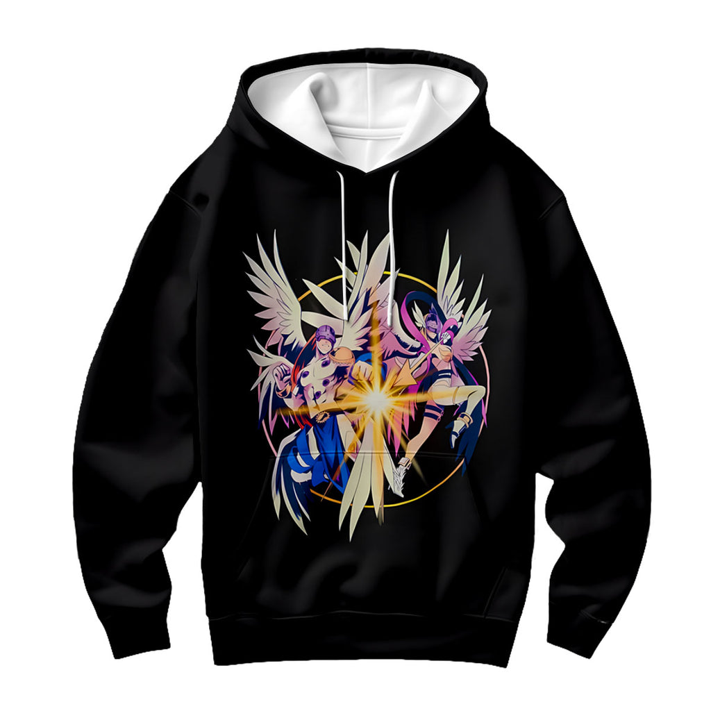 Digimon Adventure Angemon And Angewomon Shining Black Burst Anime Apparel