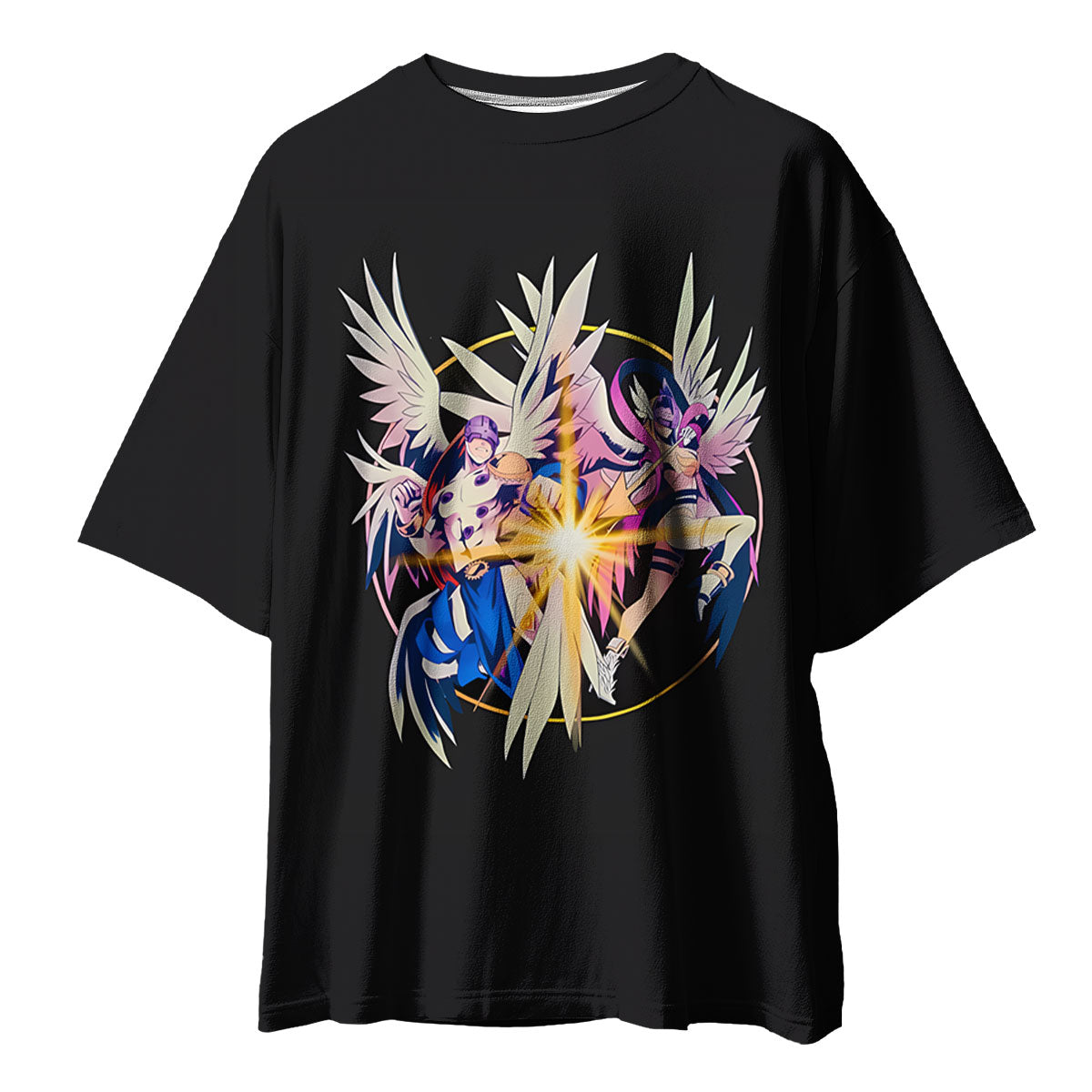 Digimon Adventure Angemon And Angewomon Shining Black Burst Anime Apparel
