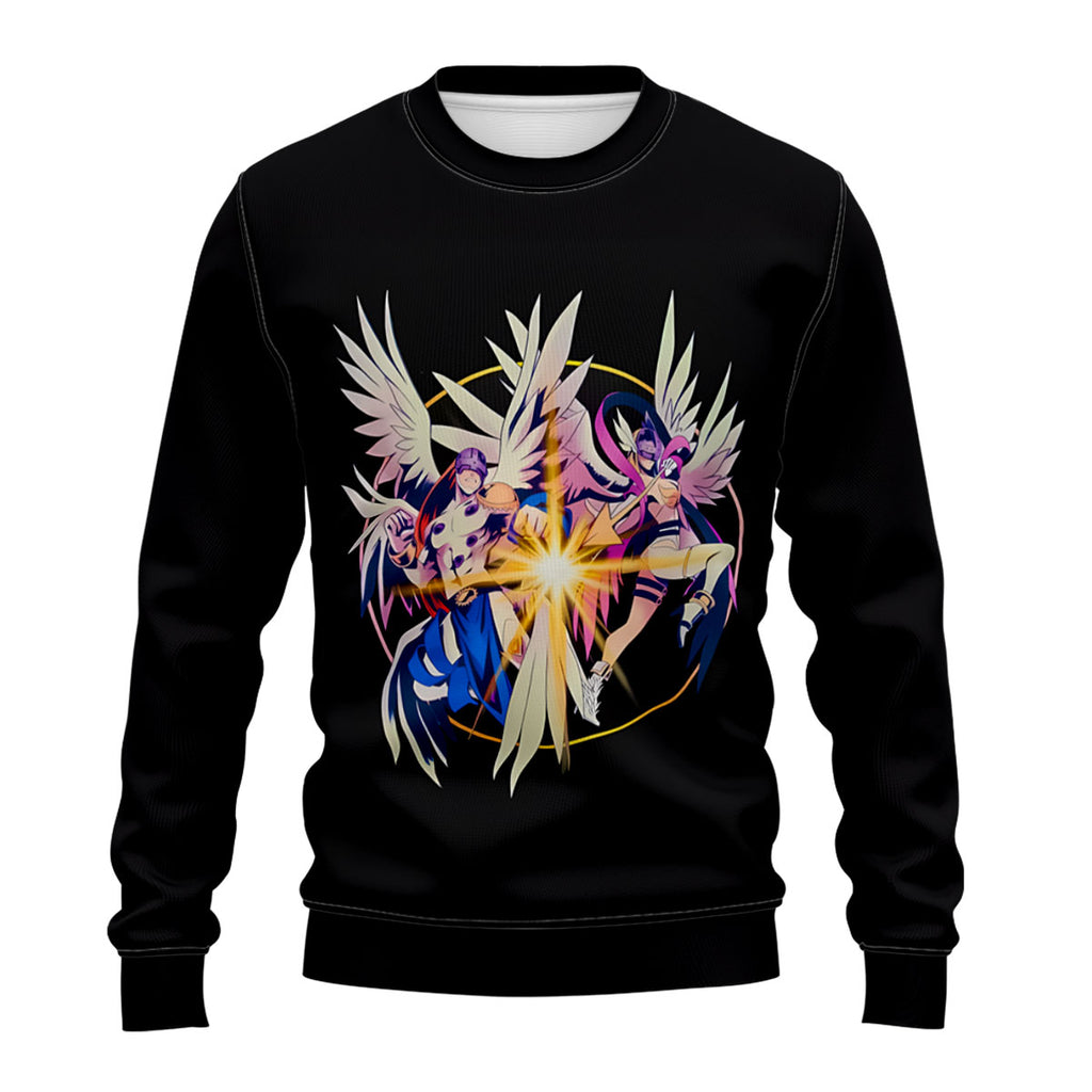 Digimon Adventure Angemon And Angewomon Shining Black Burst Anime Apparel