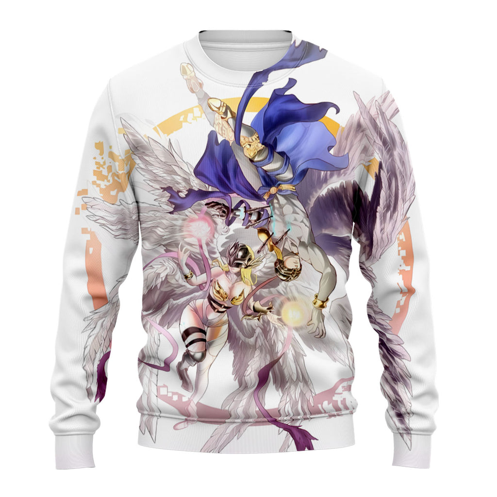 Digimon Adventure Angemon Angewomon In Sacred Light And Energy Array Anime Apparel