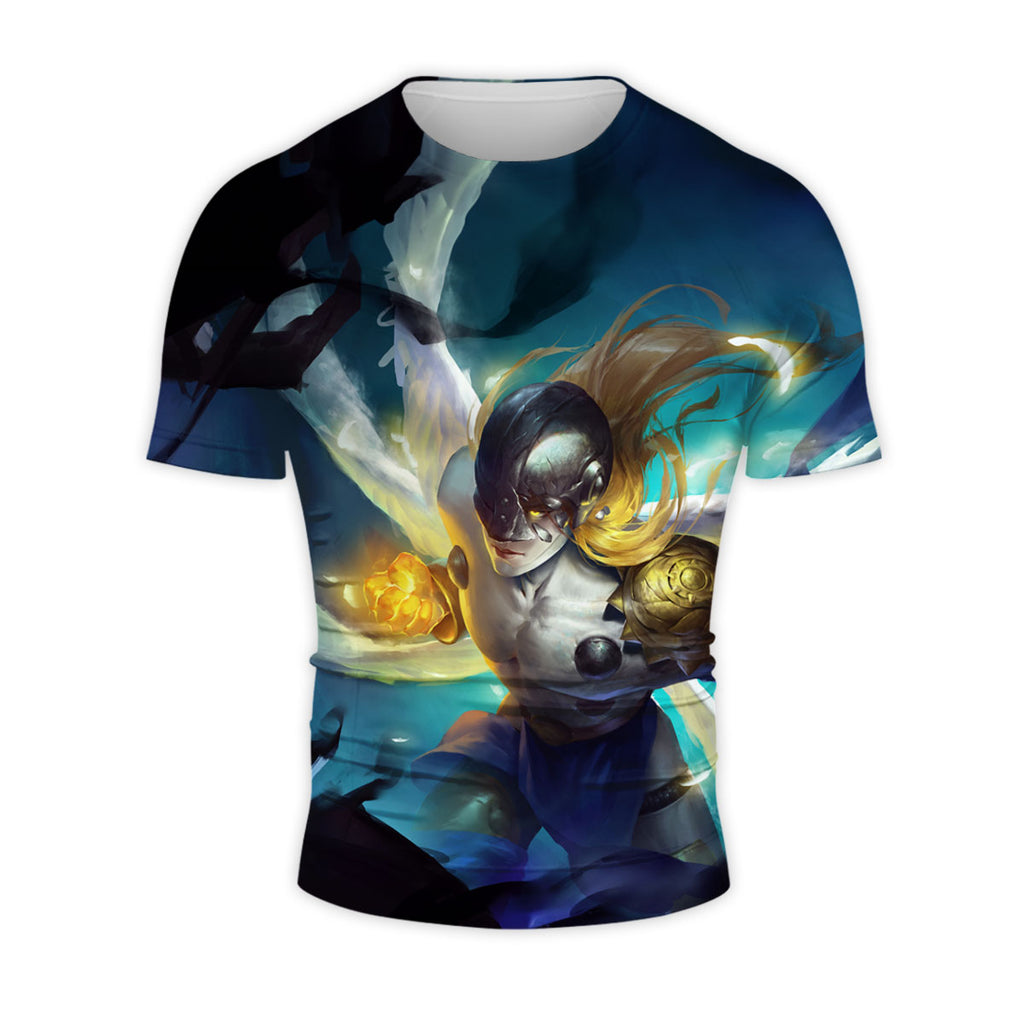 Digimon Adventure Angemon In Action Blue Illustration Anime Apparel