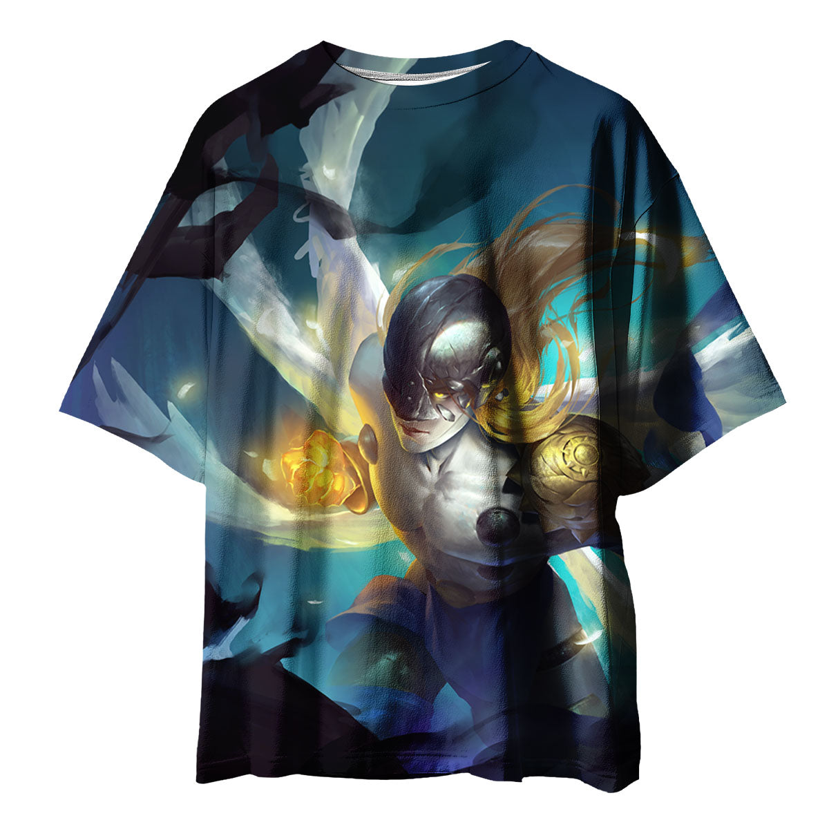 Digimon Adventure Angemon In Action Blue Illustration Anime Apparel
