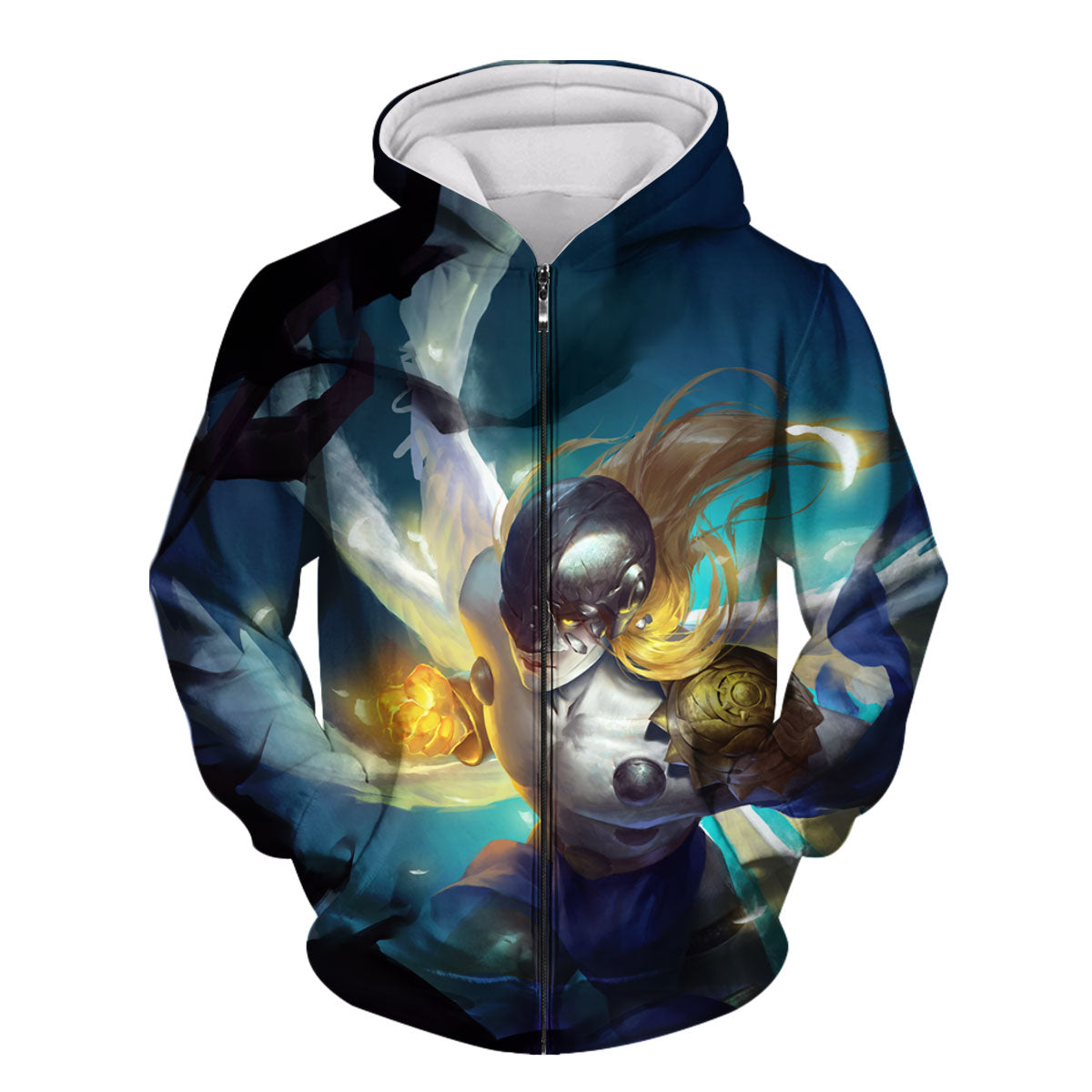 Digimon Adventure Angemon In Action Blue Illustration Anime Apparel