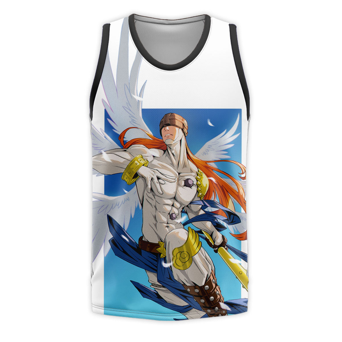 Digimon Adventure Angemon White Wings And Staff Anime Apparel