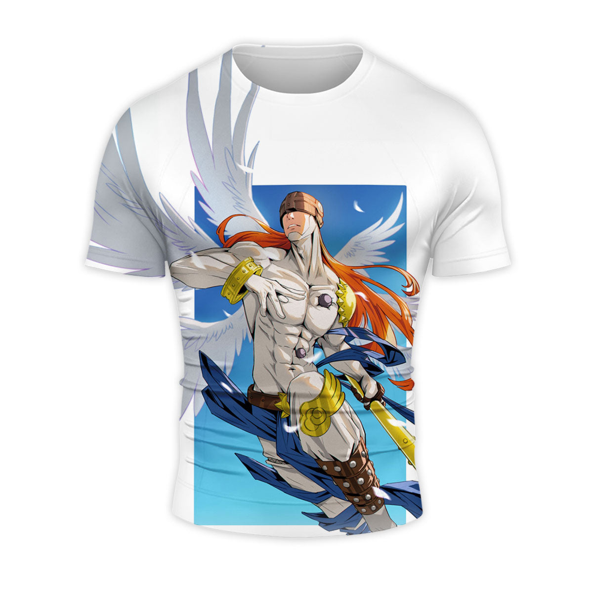 Digimon Adventure Angemon White Wings And Staff Anime Apparel