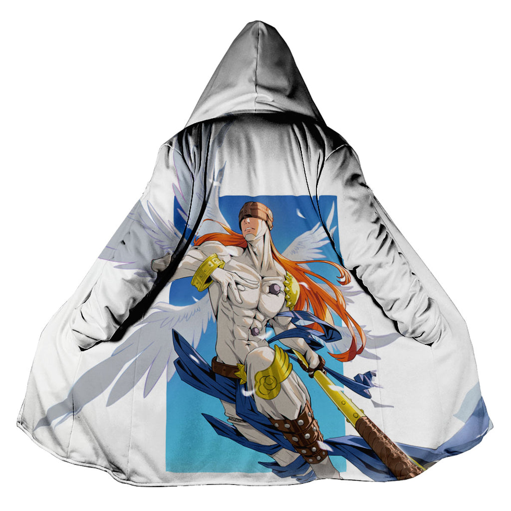 Digimon Adventure Angemon White Wings And Staff Anime Apparel