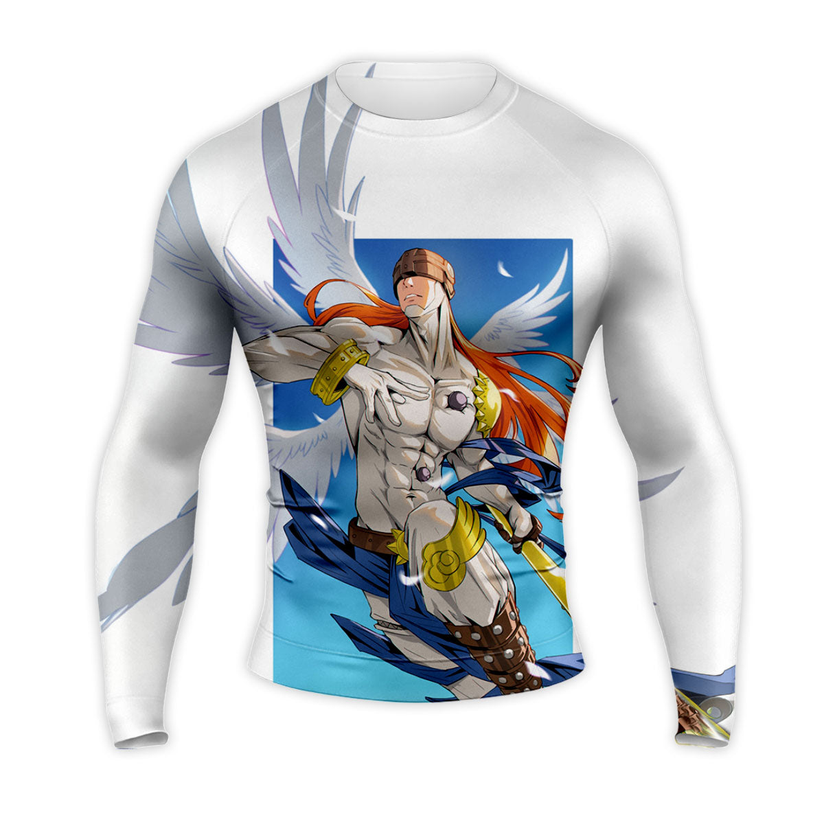 Digimon Adventure Angemon White Wings And Staff Anime Apparel