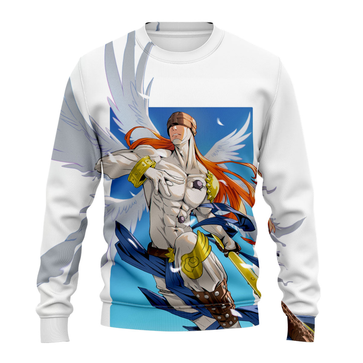 Digimon Adventure Angemon White Wings And Staff Anime Apparel