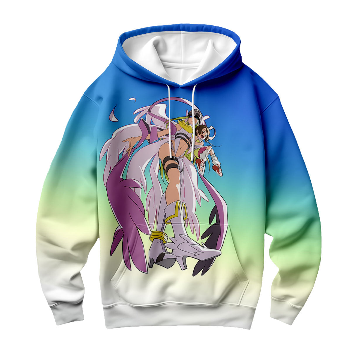 Digimon Adventure Angewomon Flying In The Sky Anime Apparel