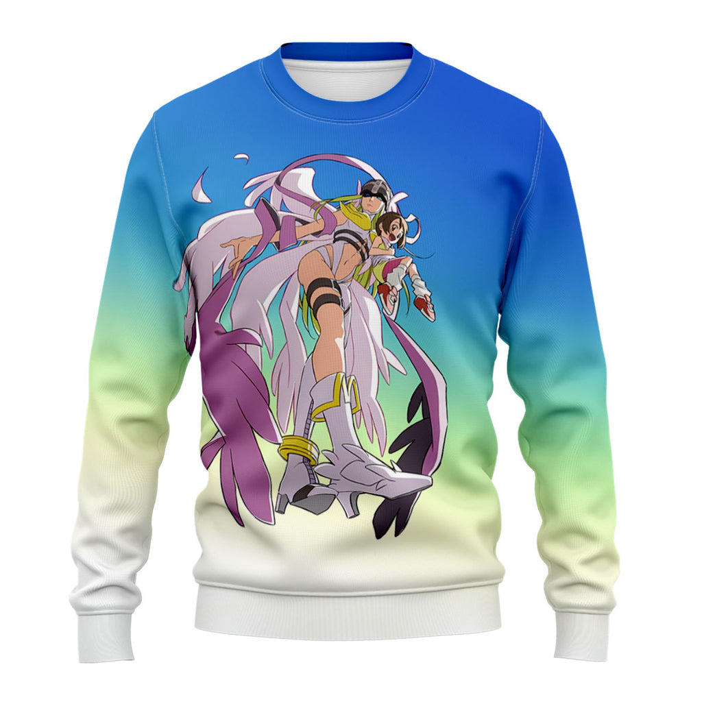 Digimon Adventure Angewomon Flying In The Sky Anime Apparel