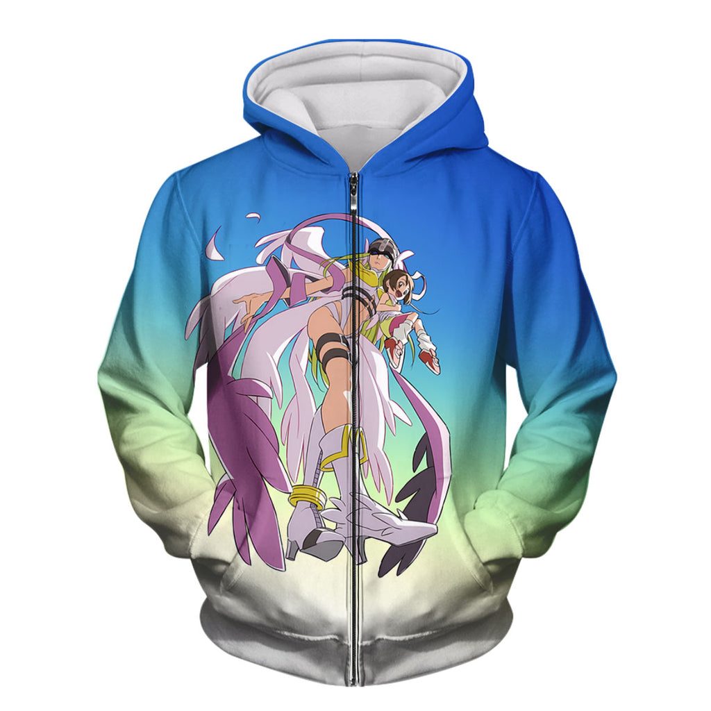Digimon Adventure Angewomon Flying In The Sky Anime Apparel