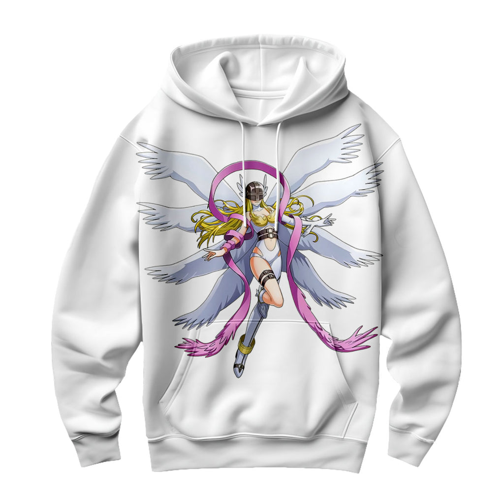 Digimon Adventure Angewomon Flying With Flapping Wings Anime Apparel