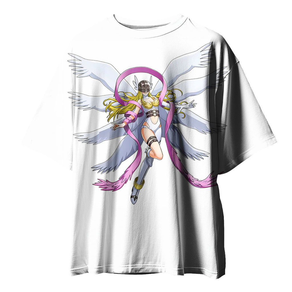 Digimon Adventure Angewomon Flying With Flapping Wings Anime Apparel