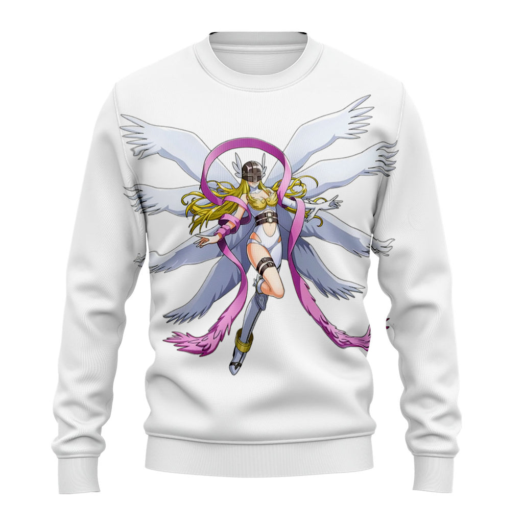 Digimon Adventure Angewomon Flying With Flapping Wings Anime Apparel