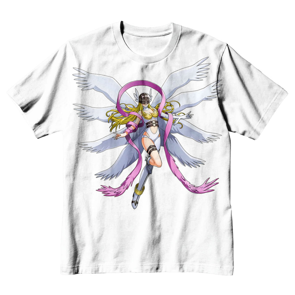 Digimon Adventure Angewomon Flying With Flapping Wings Anime Apparel