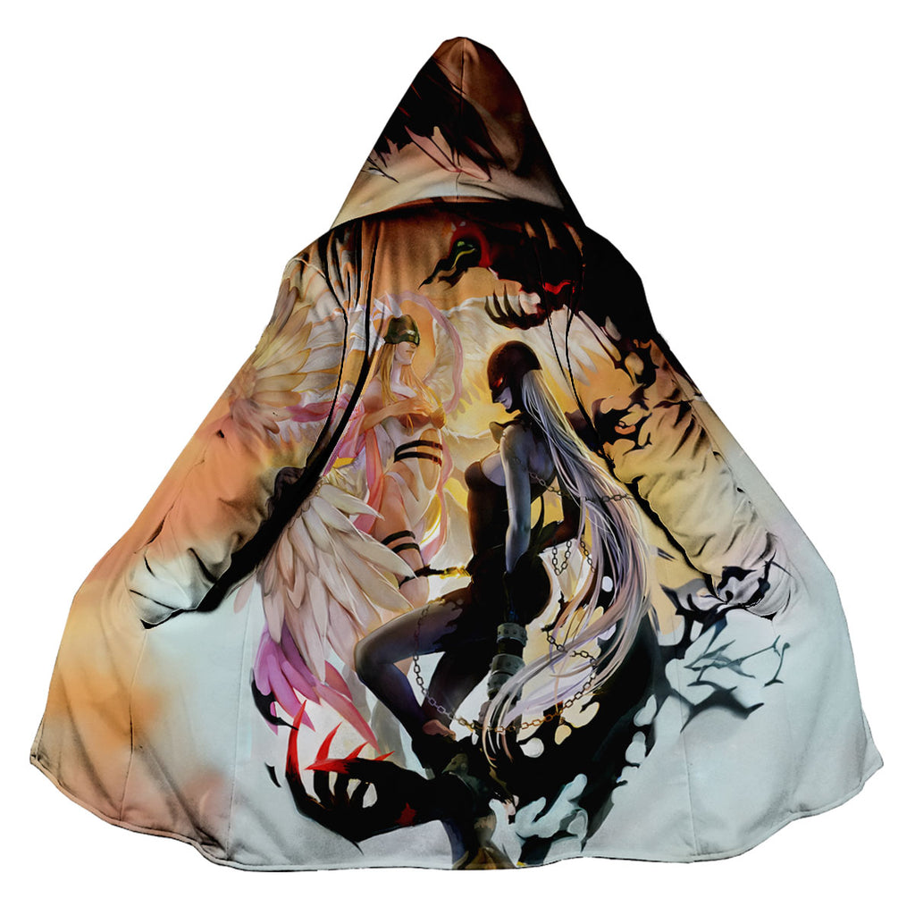 Digimon Adventure Angewomon Ladydevimon Wings Spread Dark Light Orange Contrast Anime Apparel