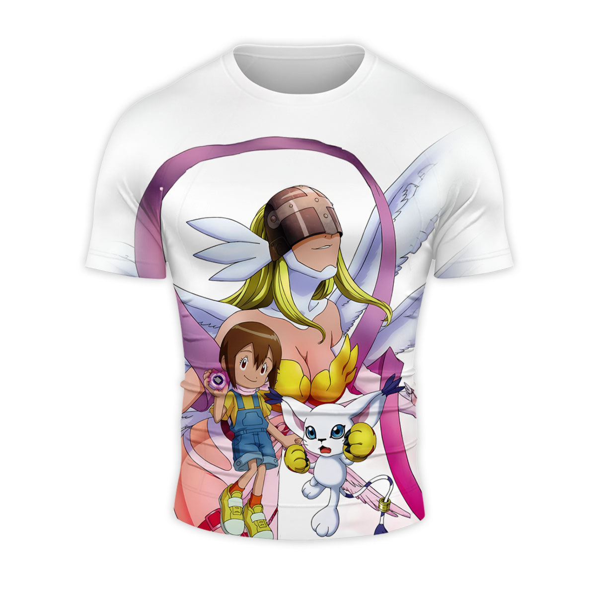 Digimon Adventure Angewomon Tailmon Radiating Holy Light Anime Apparel
