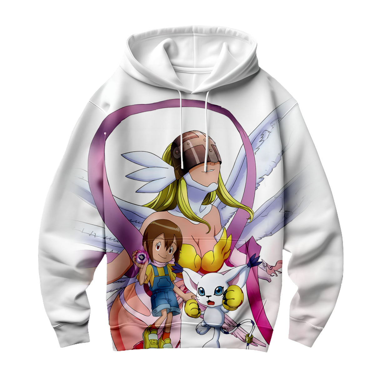 Digimon Adventure Angewomon Tailmon Radiating Holy Light Anime Apparel