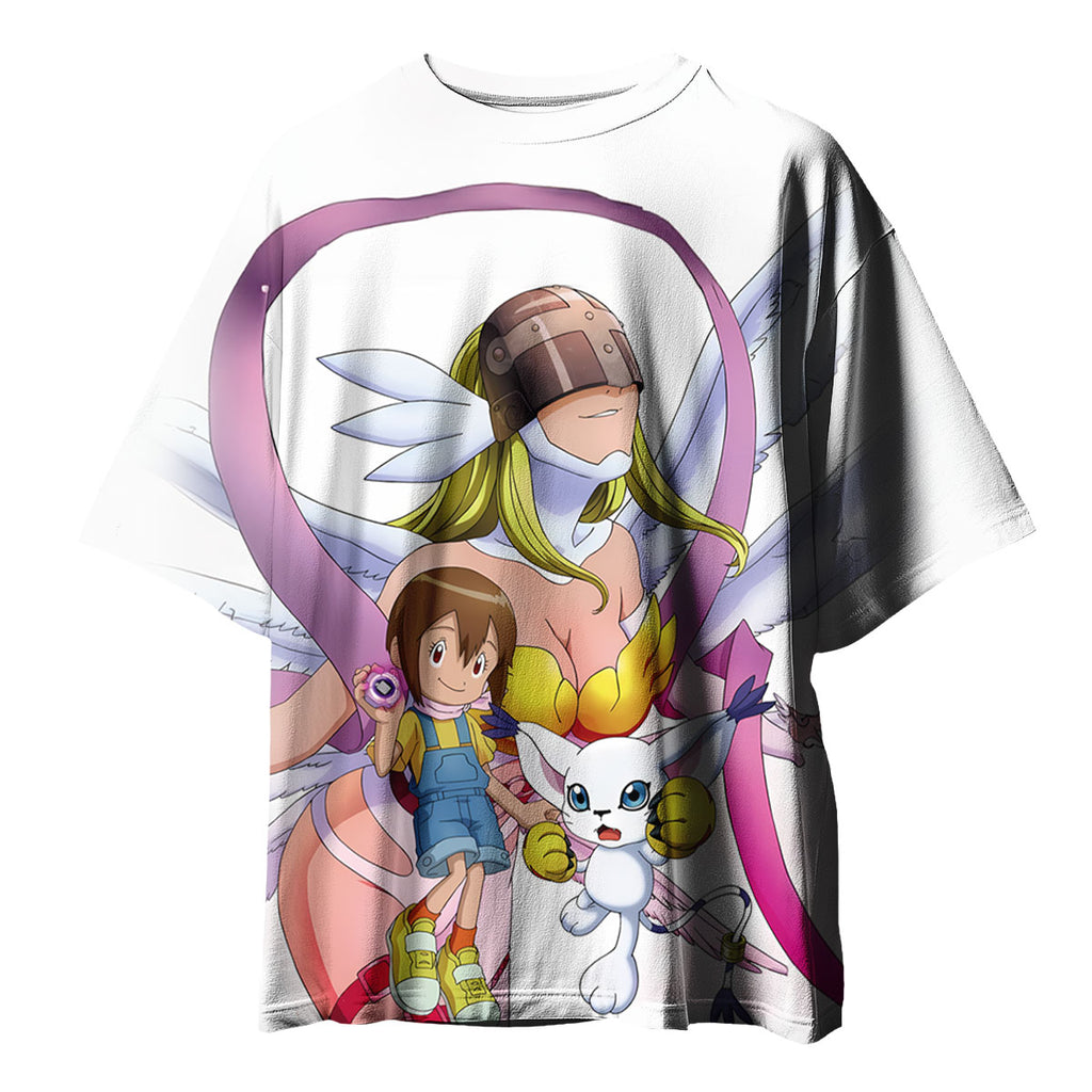 Digimon Adventure Angewomon Tailmon Radiating Holy Light Anime Apparel