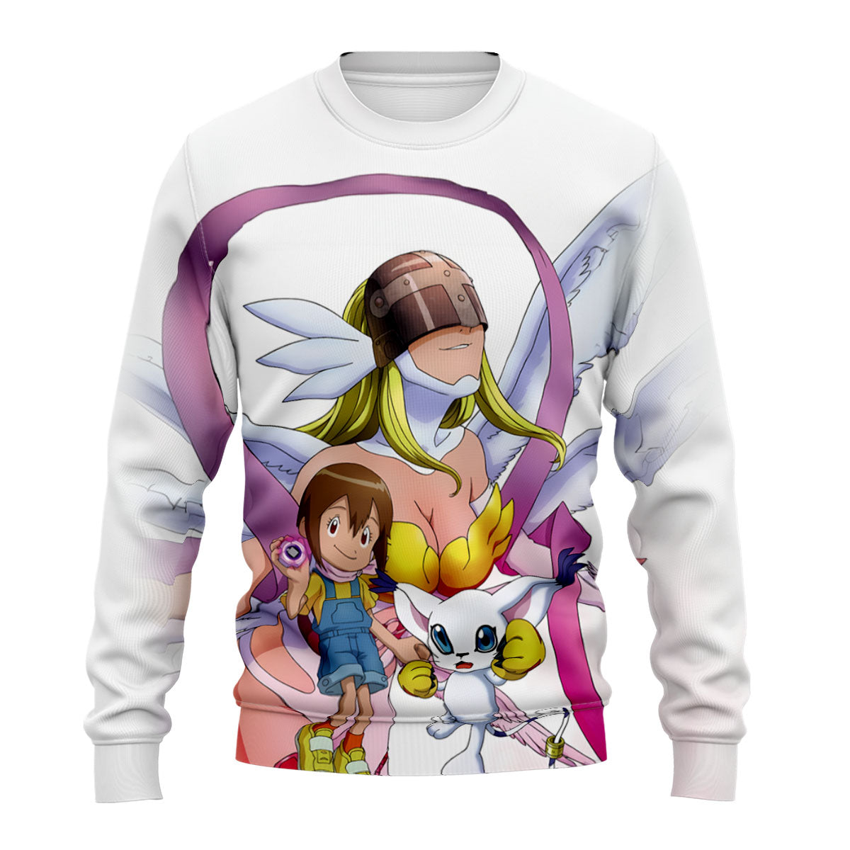 Digimon Adventure Angewomon Tailmon Radiating Holy Light Anime Apparel