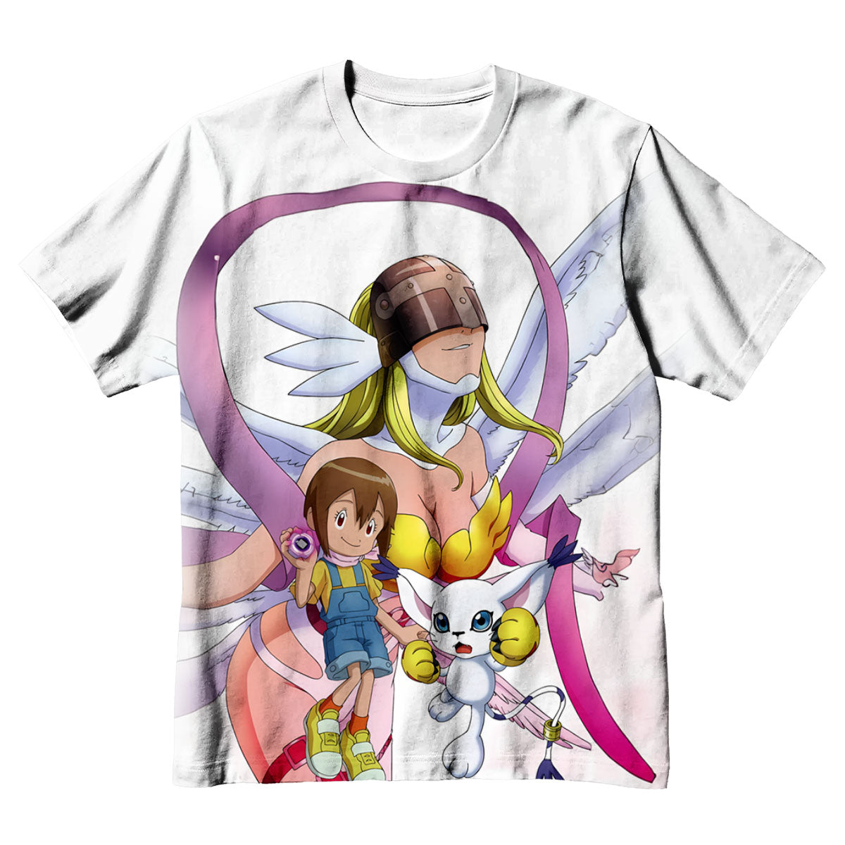 Digimon Adventure Angewomon Tailmon Radiating Holy Light Anime Apparel