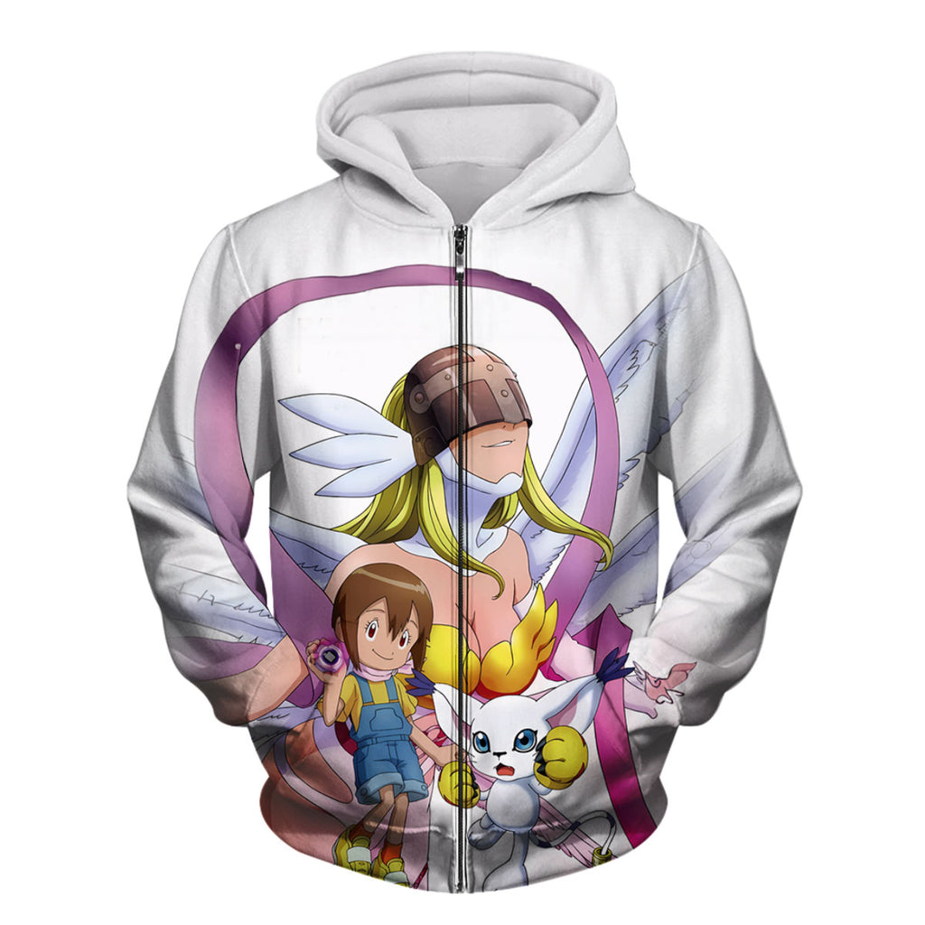 Digimon Adventure Angewomon Tailmon Radiating Holy Light Anime Apparel