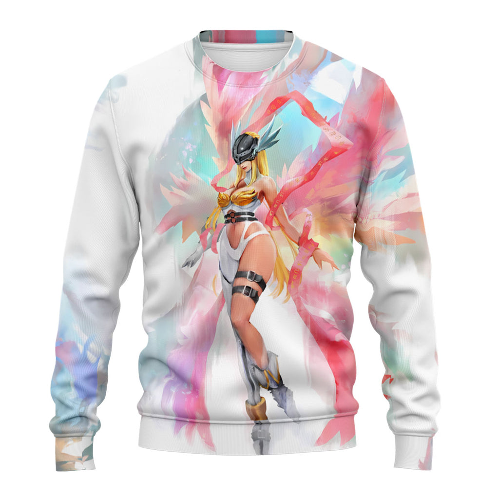 Digimon Adventure Angewomon With Colorful Wings Anime Apparel