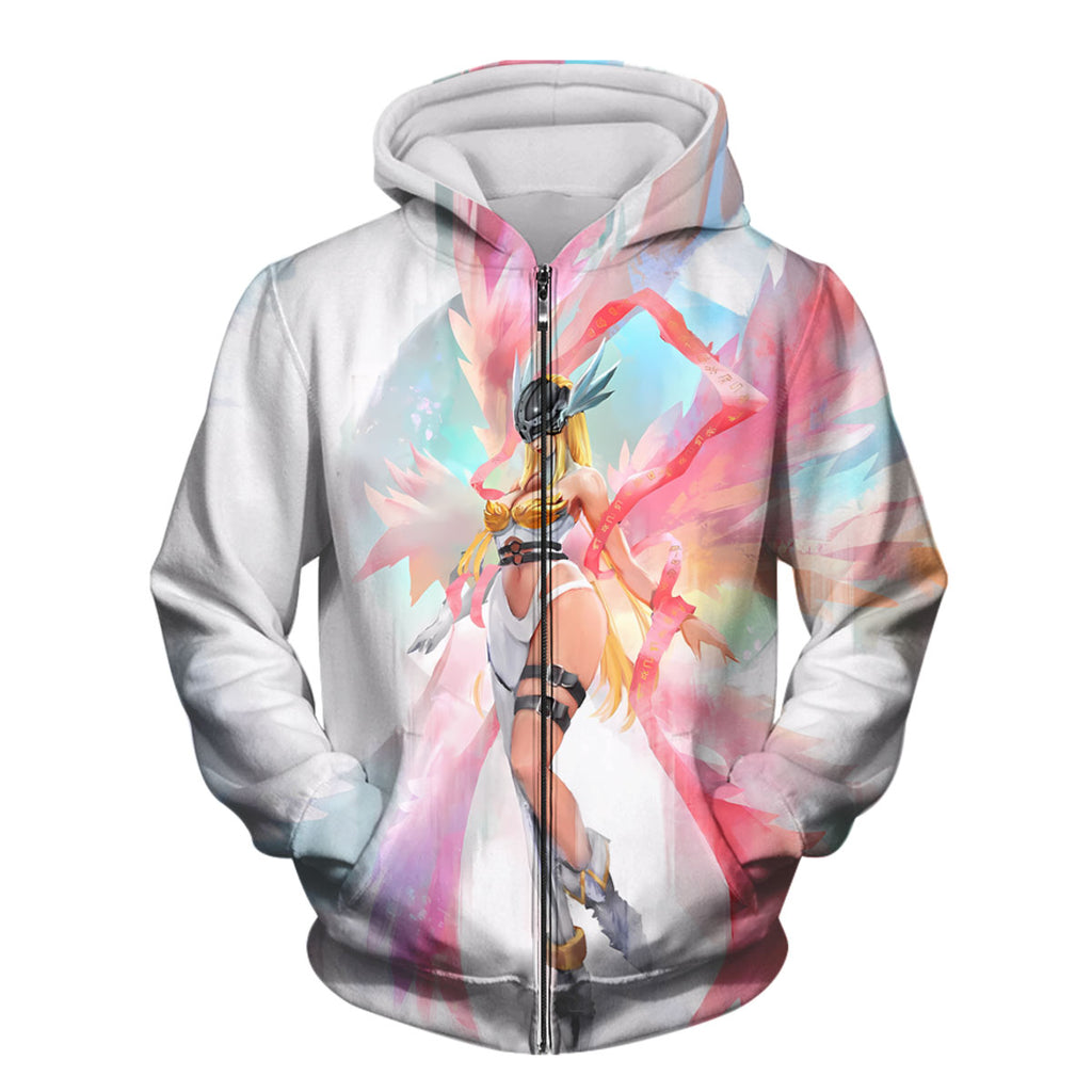 Digimon Adventure Angewomon With Colorful Wings Anime Apparel