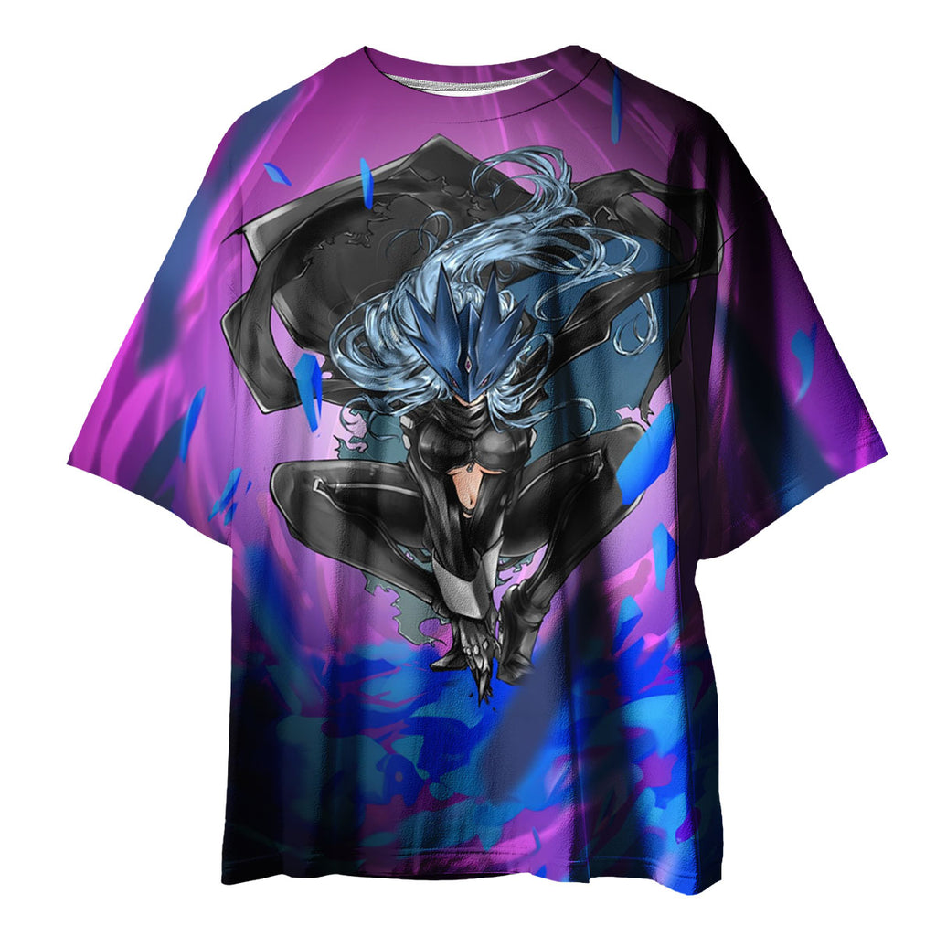 Digimon Adventure Beelstarmon Crouching In Glowing Energy Surge Anime Apparel