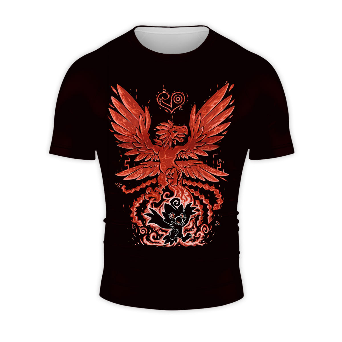 Digimon Adventure Birdramon Red And Black Anime Apparel