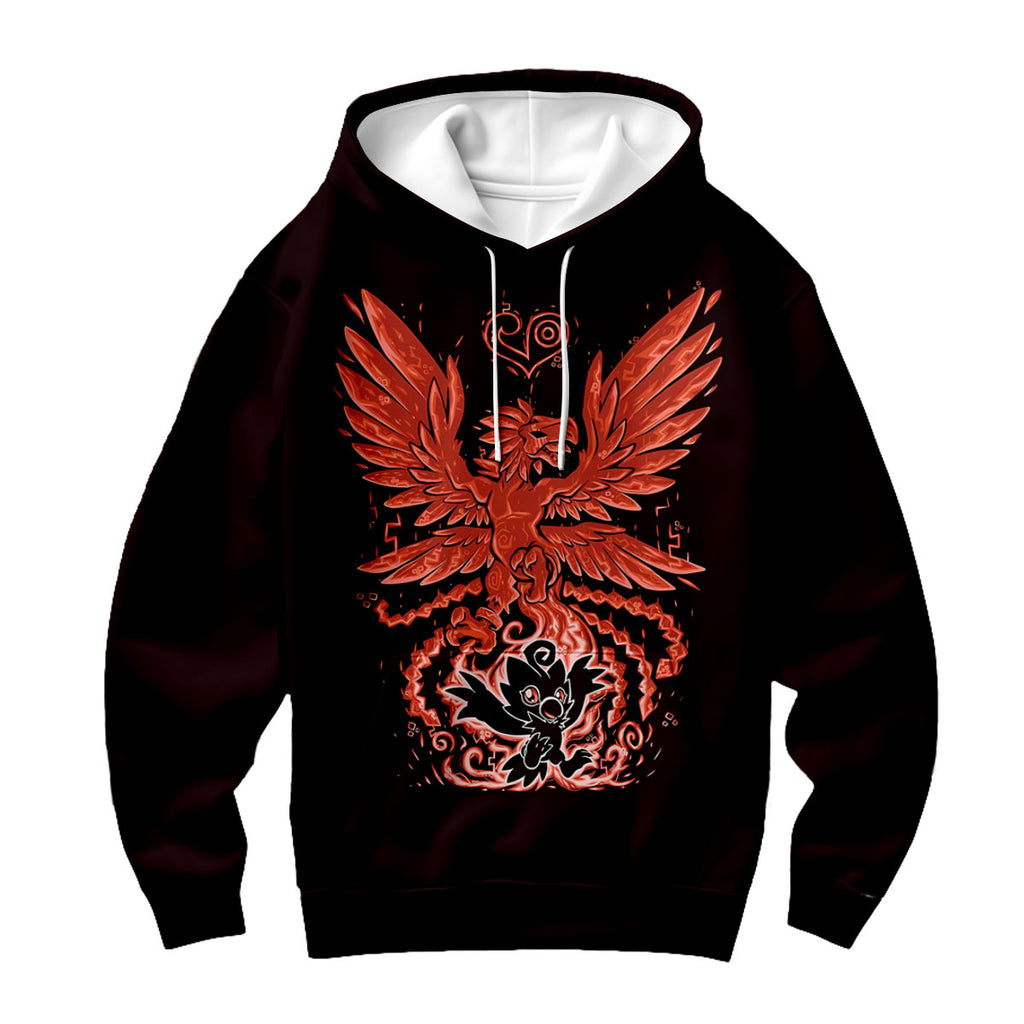 Digimon Adventure Birdramon Red And Black Anime Apparel
