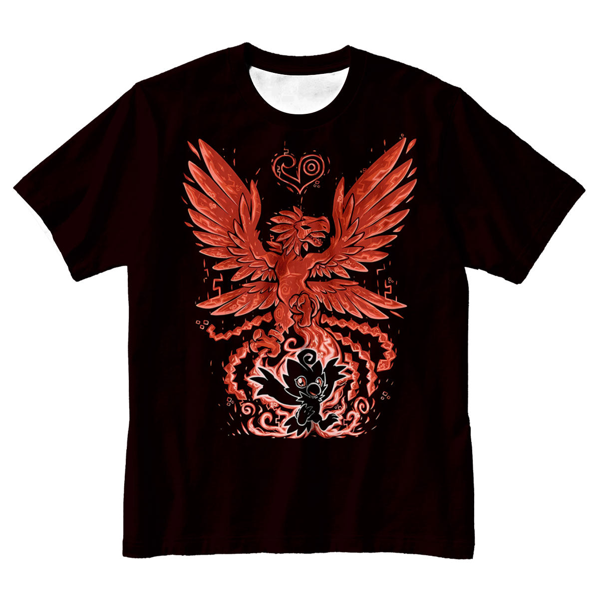 Digimon Adventure Birdramon Red And Black Anime Apparel