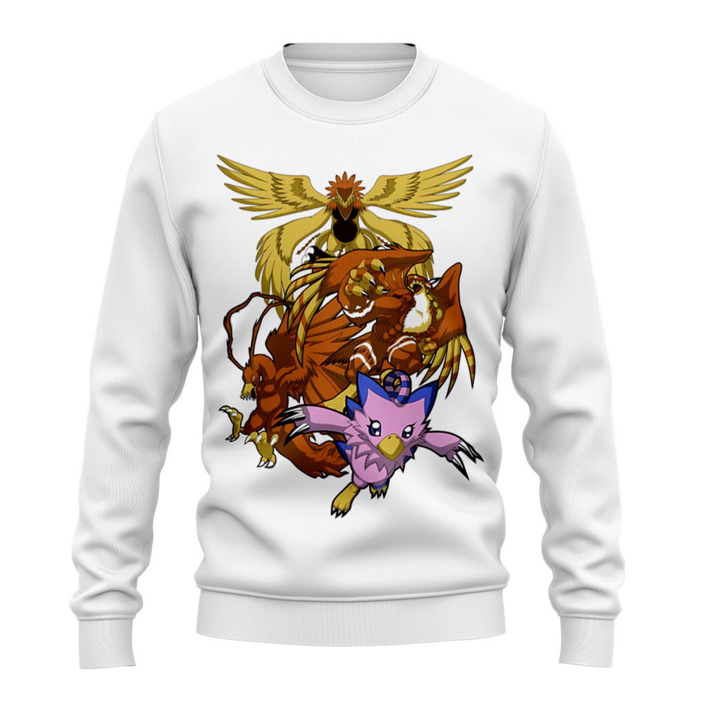 Digimon Adventure Biyomon White Evolution Squad Anime Apparel